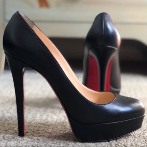 Christian Louboutin Bianca Nappa 140 Pumps Size 40